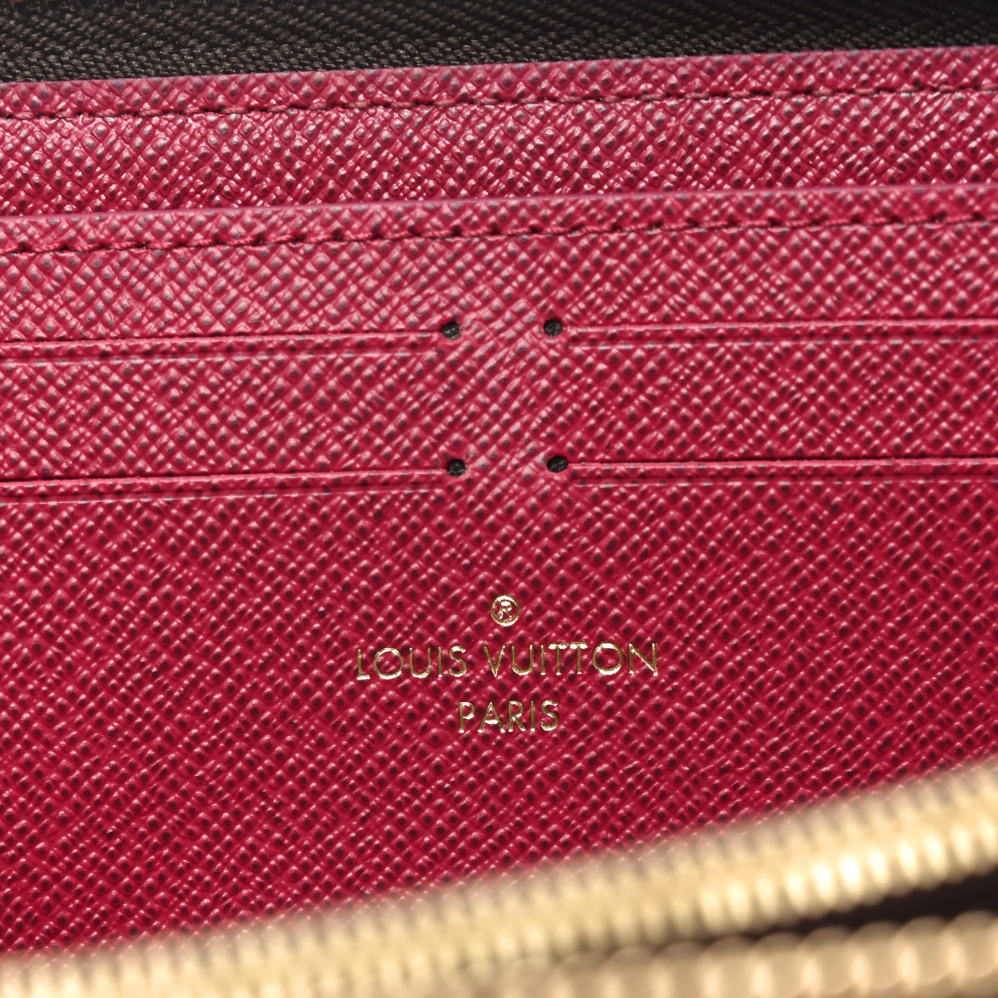 Monogram Clemence Wallet Fuchsia