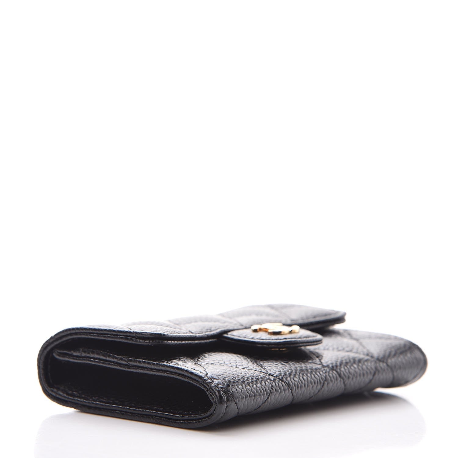Chanel Caviar Quilted Flap Card Holder Black 4 of 9