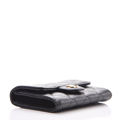 Chanel Caviar Quilted Flap Card Holder Black 4 of 9