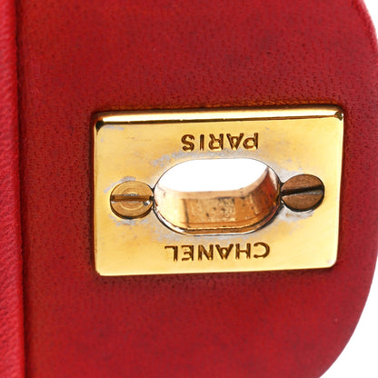 Chanel Lambskin Quilted Small Double Flap Red 15 of 16