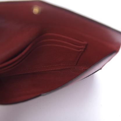 Miu Miu Goatskin Madras Forever Envelope Chain Pouch Rubino 5 of 12
