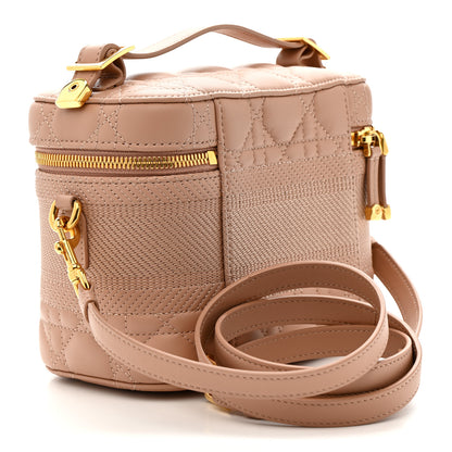 Christian Dior Lambskin Cannage Small Diortravel Vanity Case Rose Des Vents 3 of 10