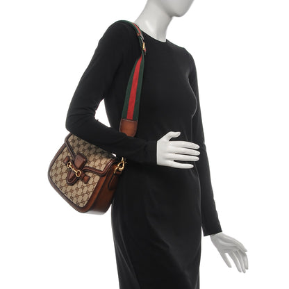 Gucci Monogram Medium Lady Web Shoulder Bag Beige Cuir 2 of 9