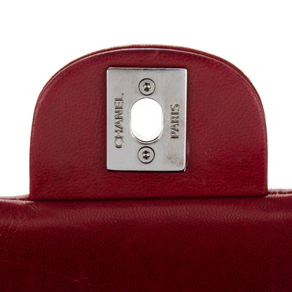 Chanel Lambskin Quilted Mini Chanel 3 Flap Red 6 of 9