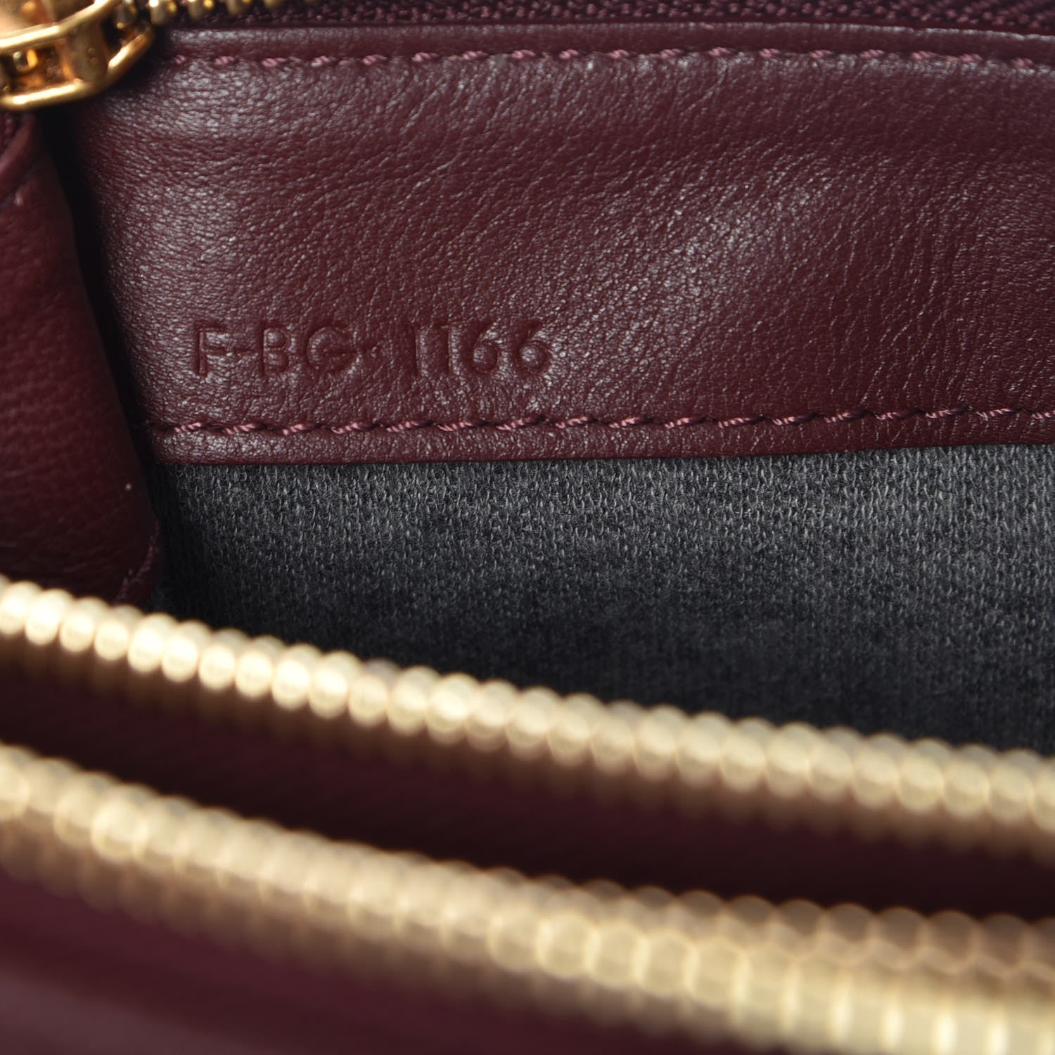 Celine Smooth Lambskin Small Trio Crossbody Bag Burgundy 11 of 11