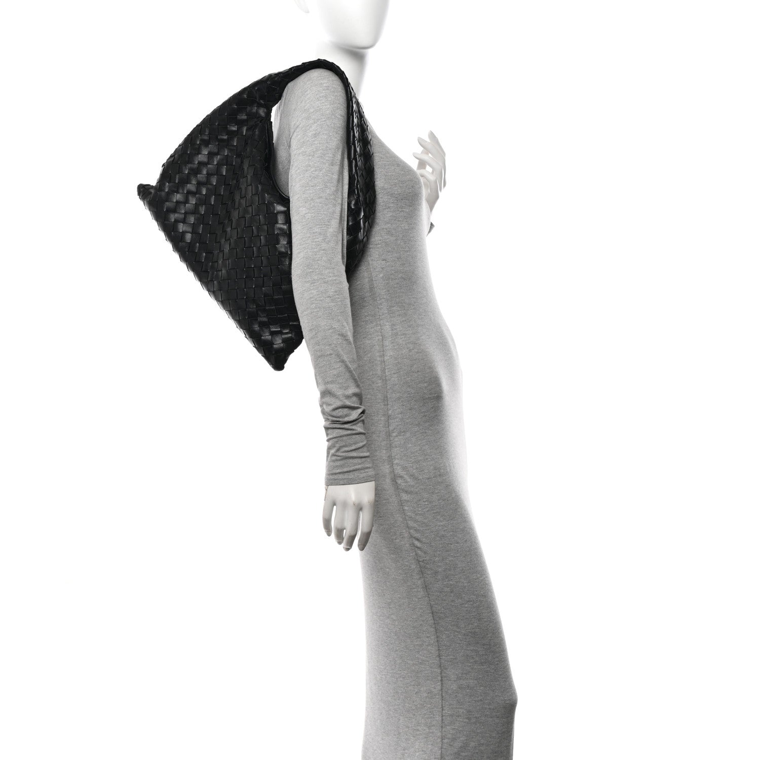 Bottega Veneta Calfskin Intrecciato Small Hop Black 2 of 12
