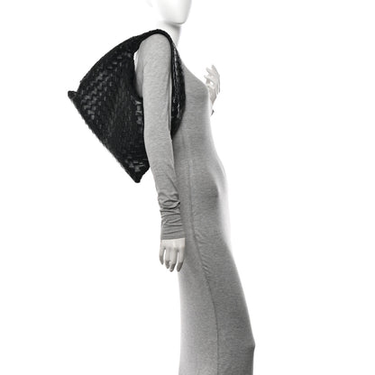 Bottega Veneta Calfskin Intrecciato Small Hop Black 2 of 12