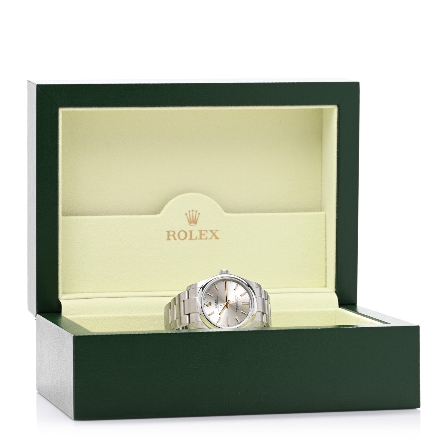Rolex Stainless Steel 34mm Oyster Perpetual Watch Silver 124200 5 of 5