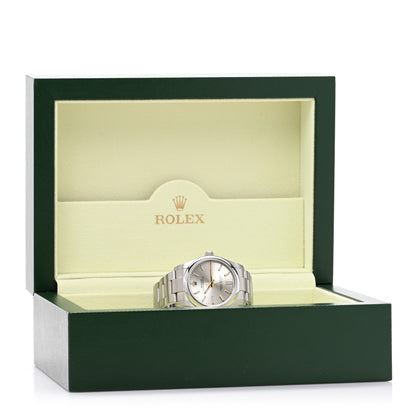 Rolex Stainless Steel 34mm Oyster Perpetual Watch Silver 124200 5 of 5