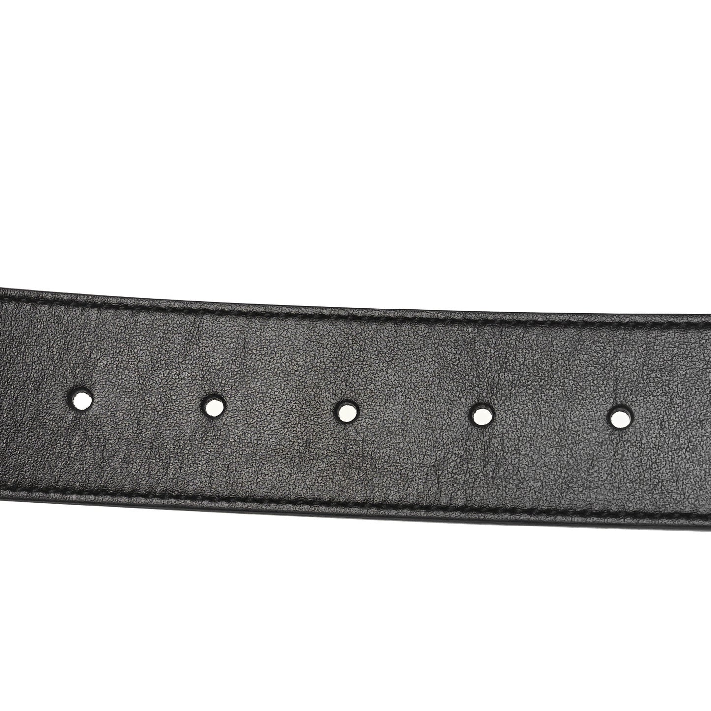 Plutone Calfskin Palladium Double G 40mm Belt 70 28 Black