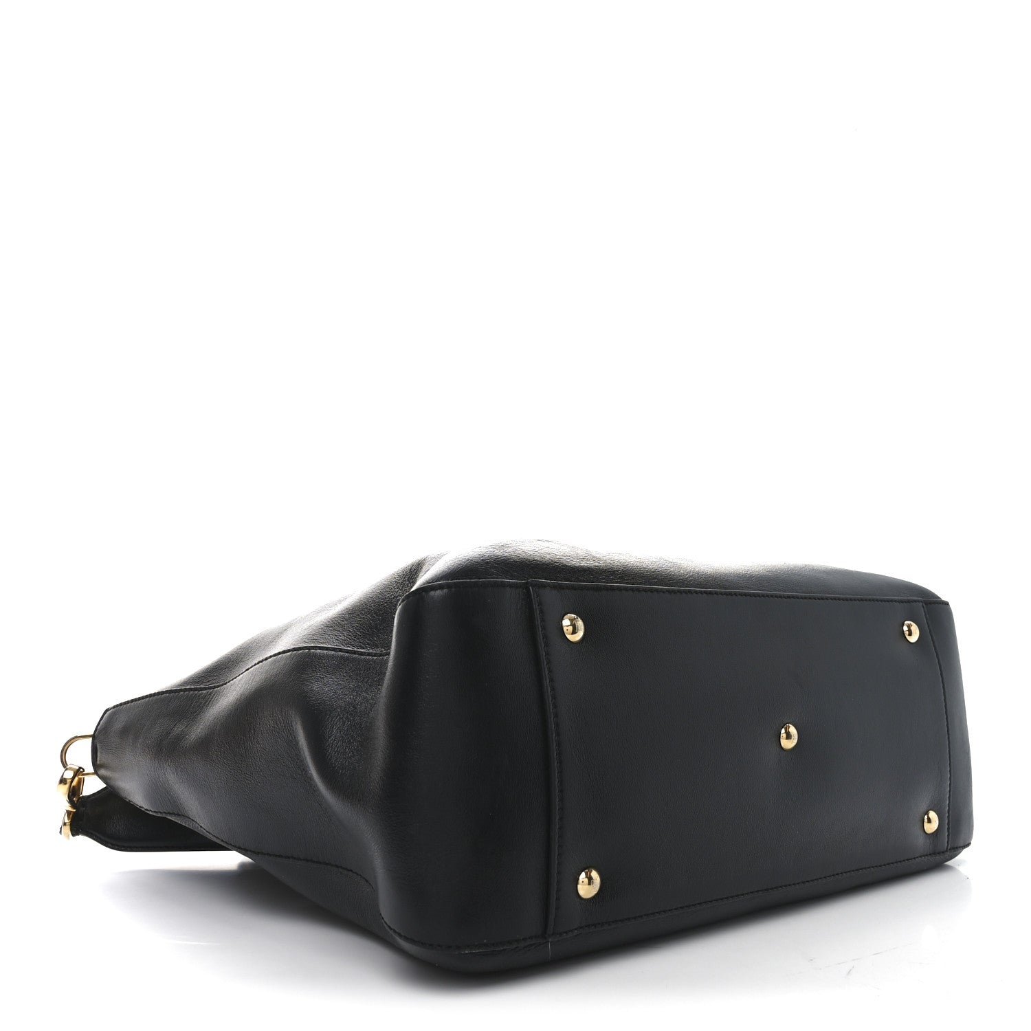 Fendi Vitello Glacier Medium FF Tote Black 4 of 10
