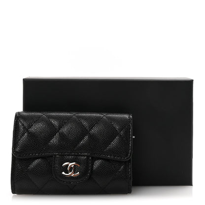 Chanel Caviar Quilted Classic 4 Key Holder Wallet Black 9 of 9