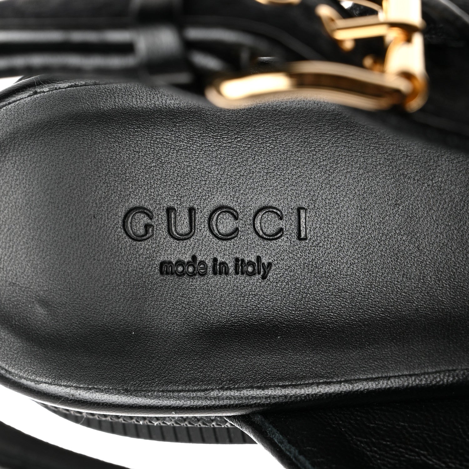 Gucci Monogram Granada Kid Trip 40/72mm Lug Sole Sandals 40 Black 6 of 9