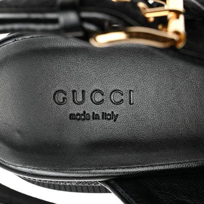 Gucci Monogram Granada Kid Trip 40/72mm Lug Sole Sandals 40 Black 6 of 9