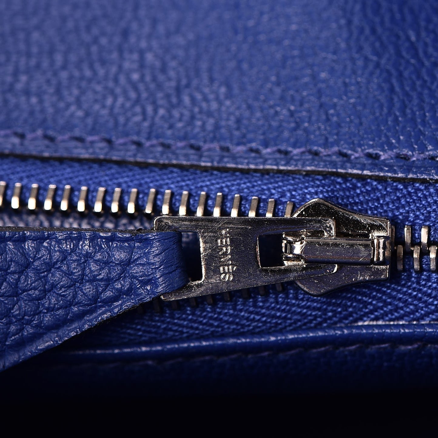 Togo Birkin 25 Bleu Electrique
