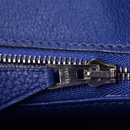 Hermes Togo Birkin 25 Bleu Electrique 16 of 34