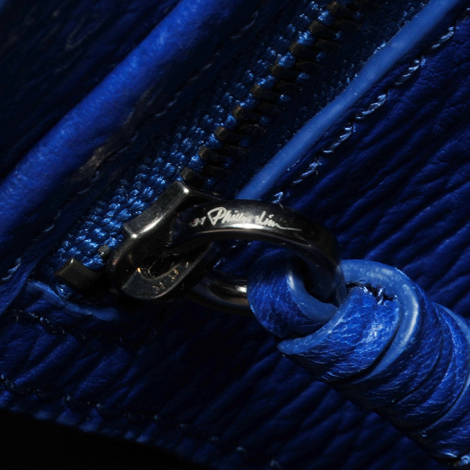 3.1 Phillip Lim 3.1 Leather Medium Pashli Satchel Cobalt Blue 11 of 12