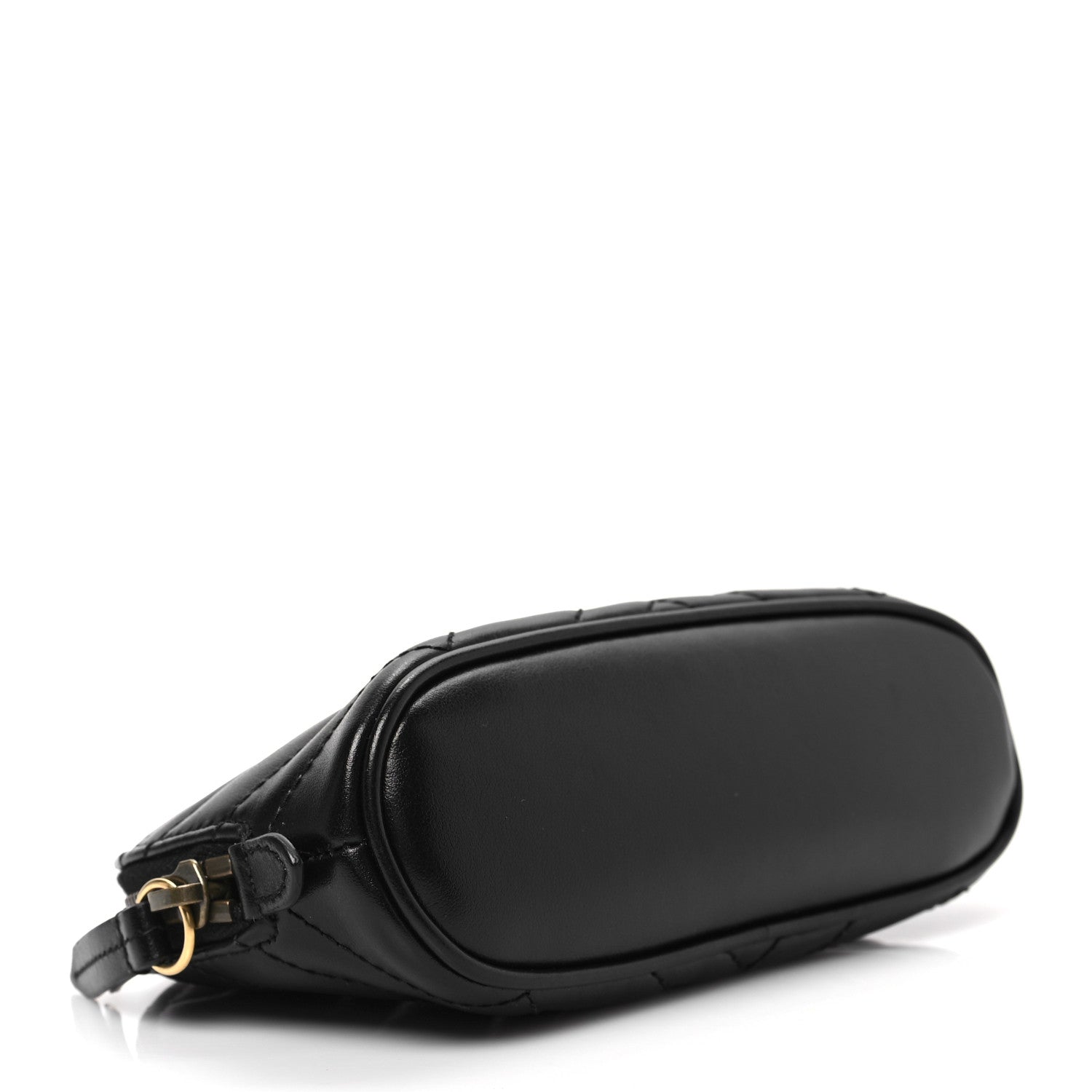 Gucci Calfskin Matelasse GG Marmont Pouch Cosmetic Case Black 4 of 7
