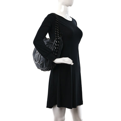Chanel Calfskin Modern Chain Rhodoid Hobo Black 2 of 10