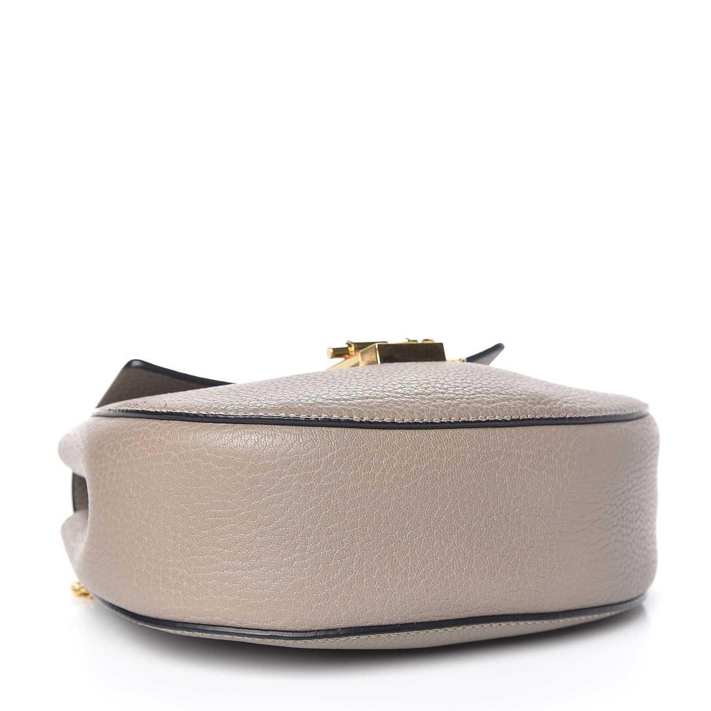 Grained Lambskin Mini Drew Shoulder Bag Motty Grey