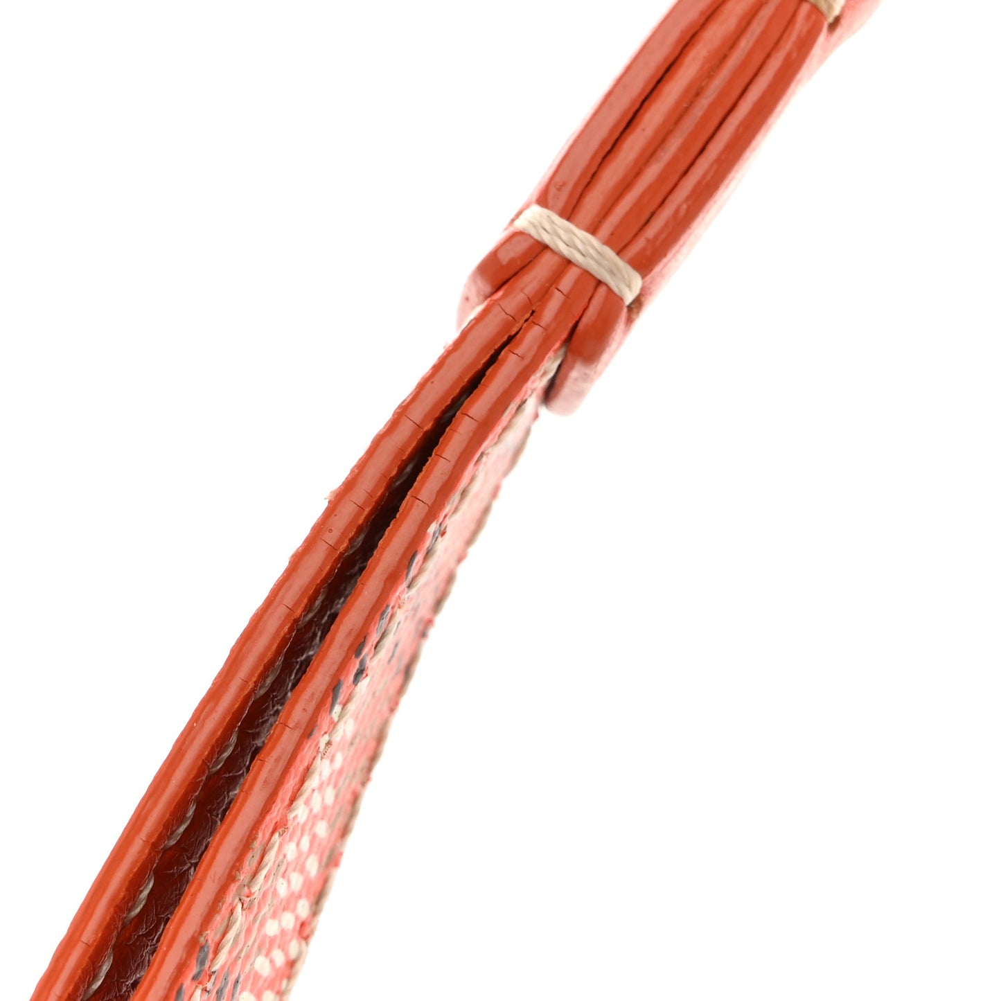Goyardine Sesame Key Holder Orange