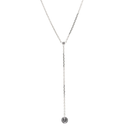 Cartier 18K White Gold Diamond LOVE Drop Necklace 1 of 5