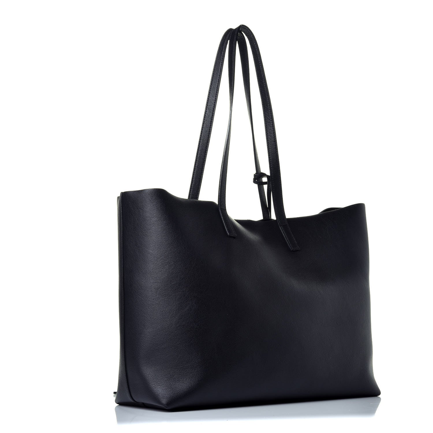 Saint Laurent Calfskin Large Shopping Tote Black 3 of 9