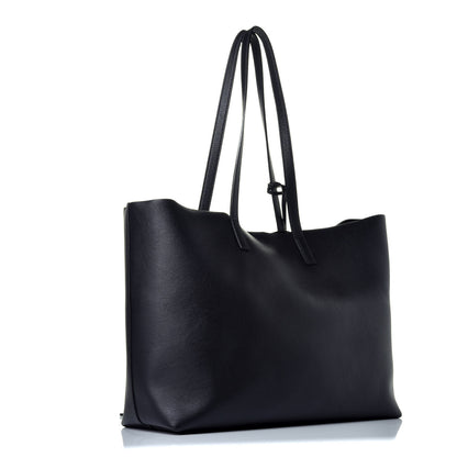 Saint Laurent Calfskin Large Shopping Tote Black 3 of 9