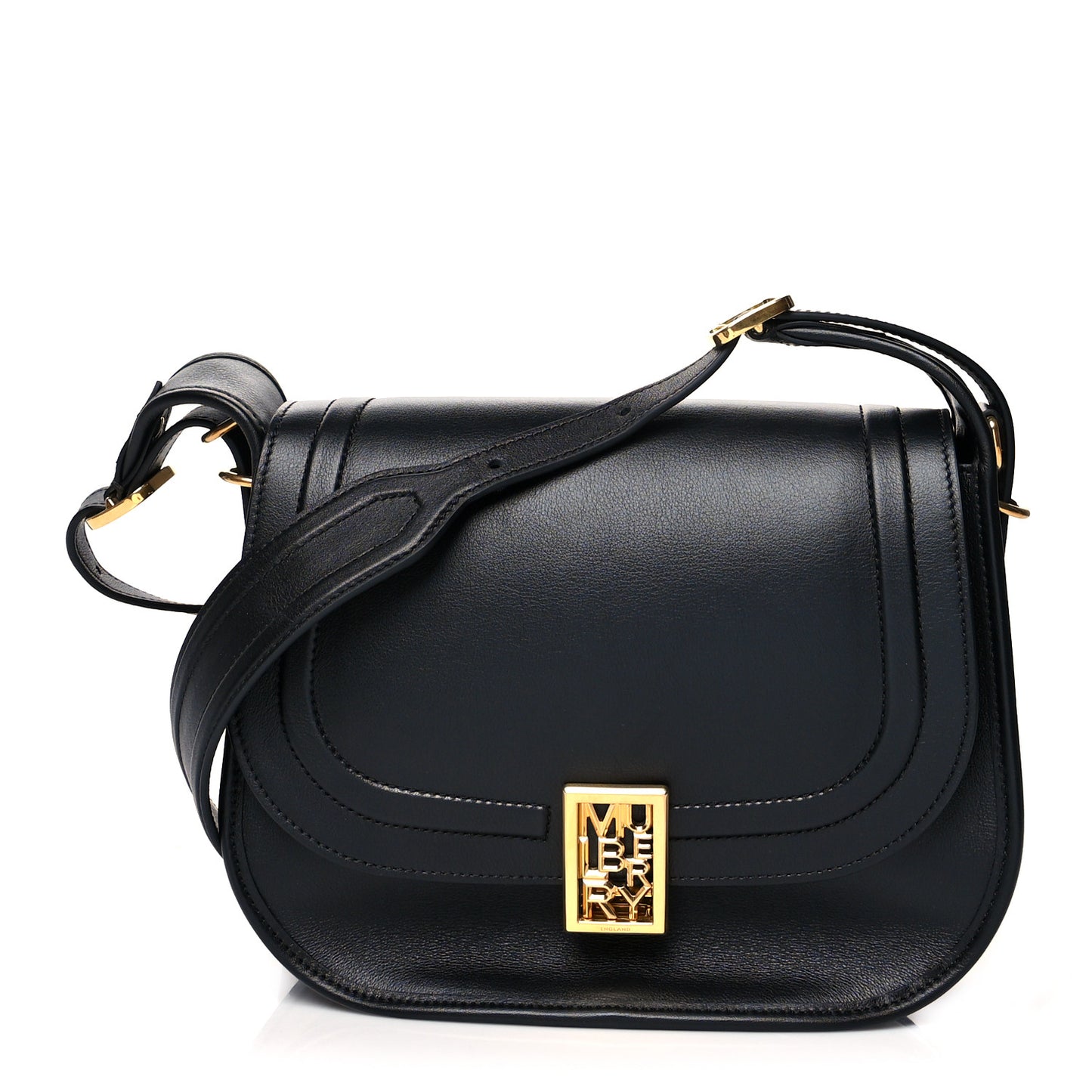 Silky Calfskin Sadie Satchel Black