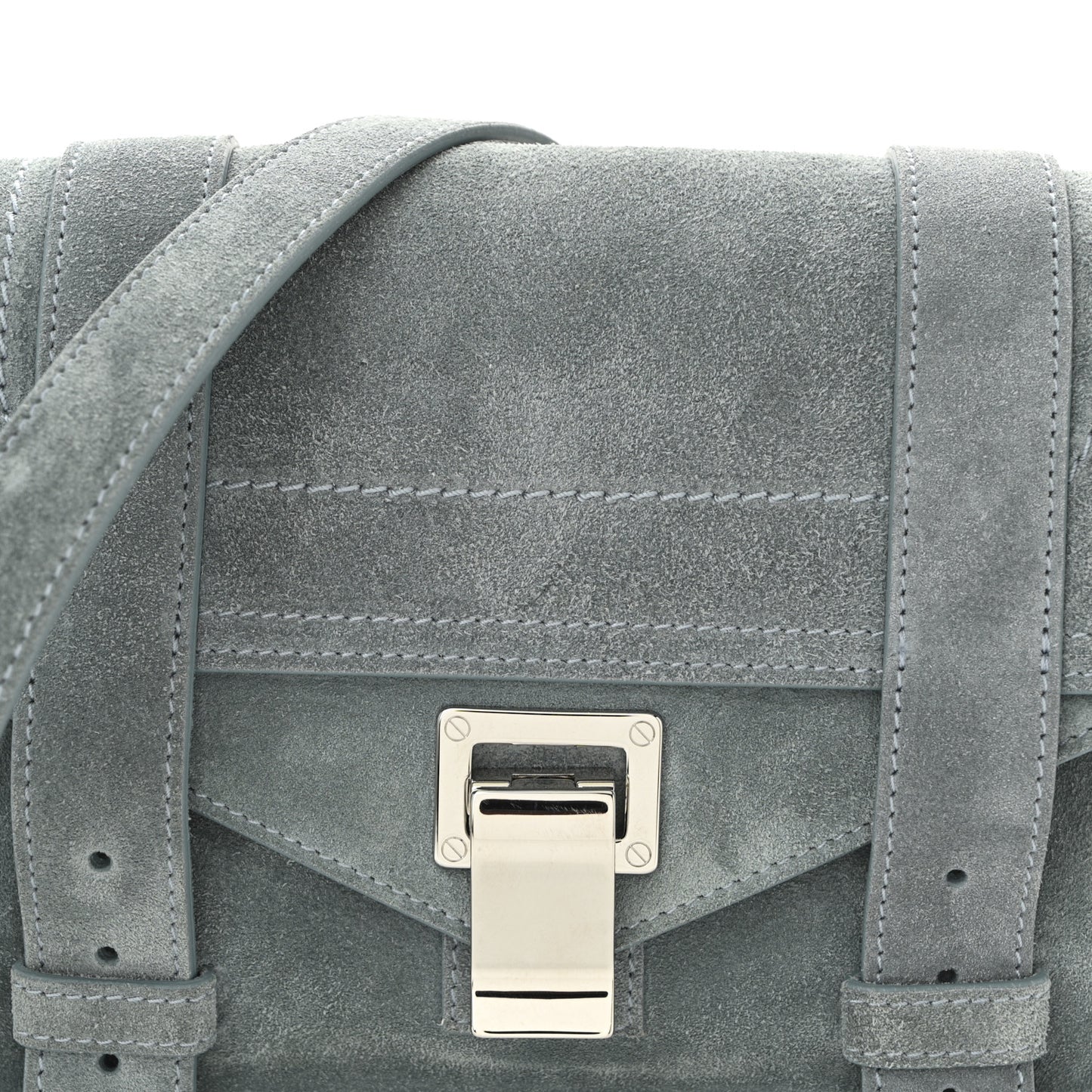 Suede PS1 Mini Pouch Messenger Bag Faded Blue