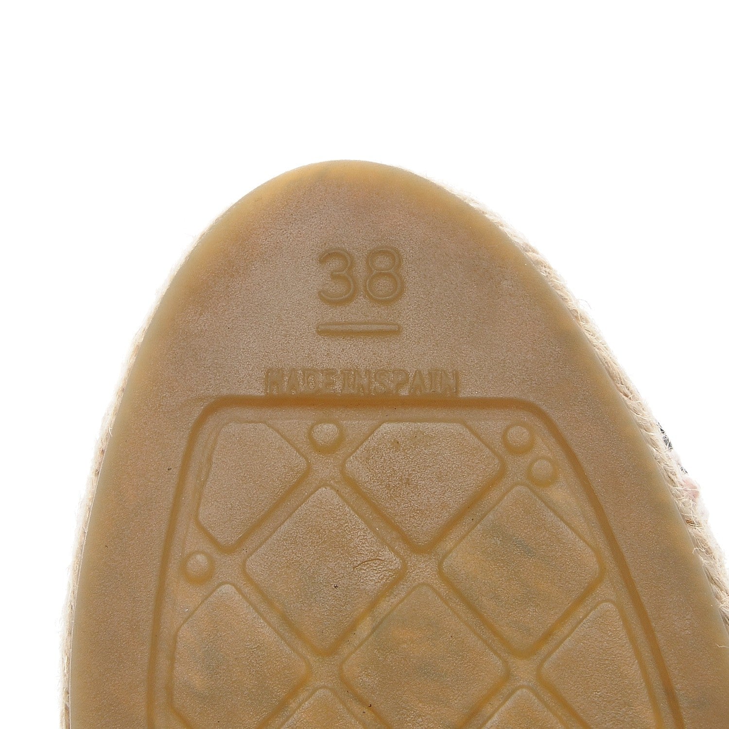 Chanel Lambskin CC Espadrilles 38 Beige Black 6 of 10