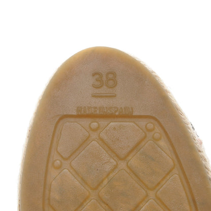 Chanel Lambskin CC Espadrilles 38 Beige Black 6 of 10