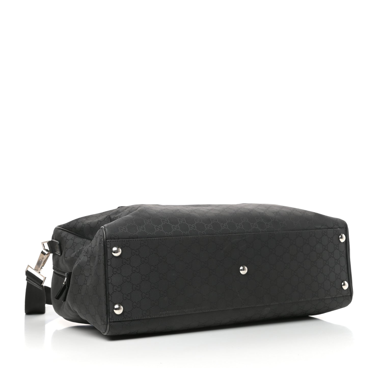 Nylon Monogram Large Duffle Bag Black