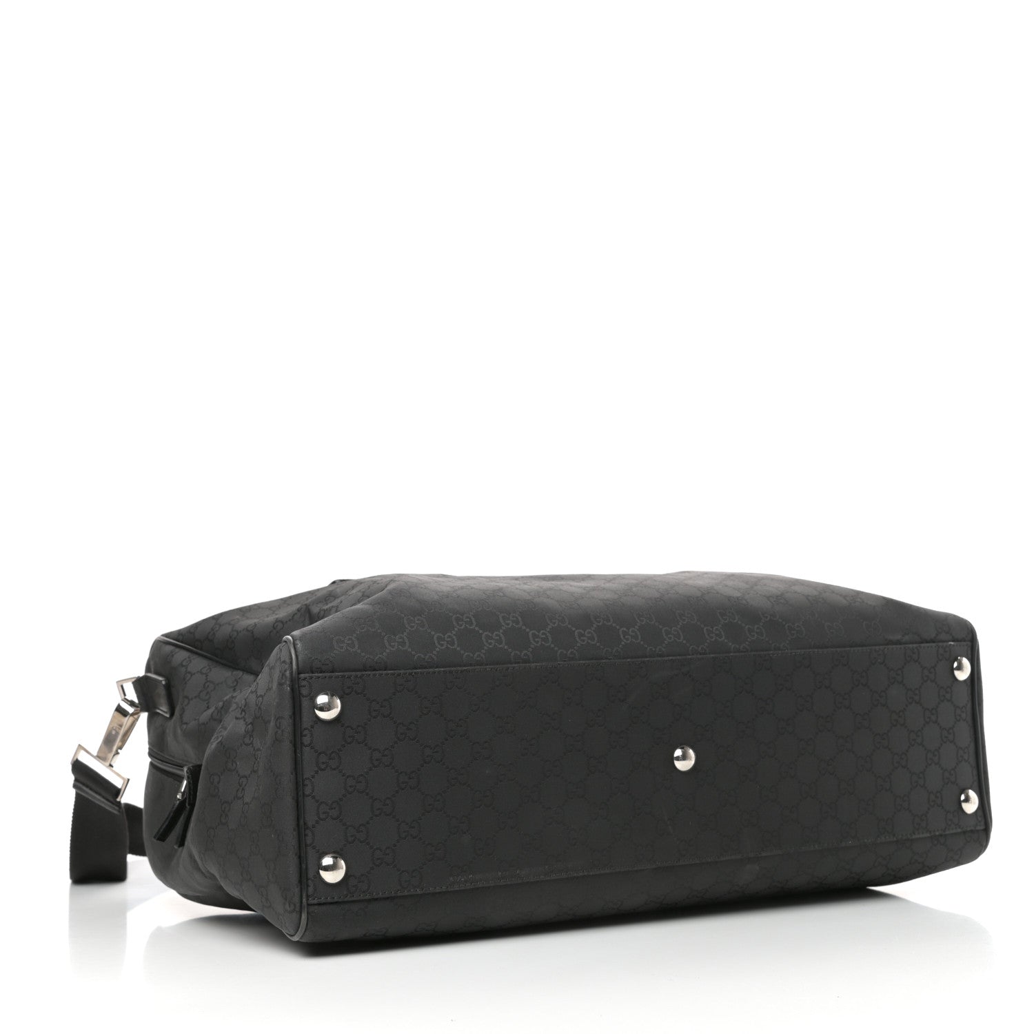 Gucci Nylon Monogram Large Duffle Bag Black 3 of 8