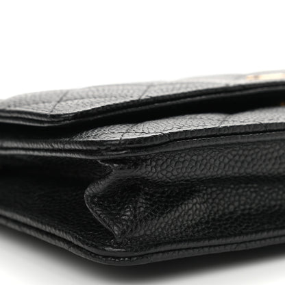 Chanel Caviar Quilted Wallet On Chain WOC Black 9 of 11