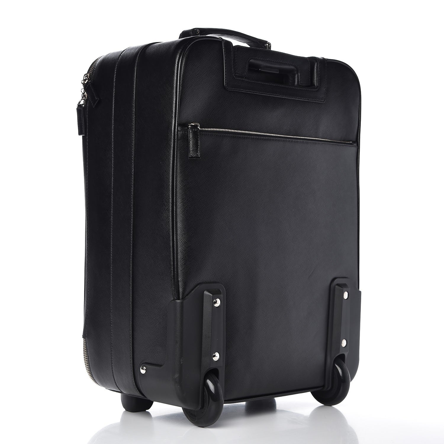 Prada Saffiano Travel Trolley Luggage Black 3 of 11