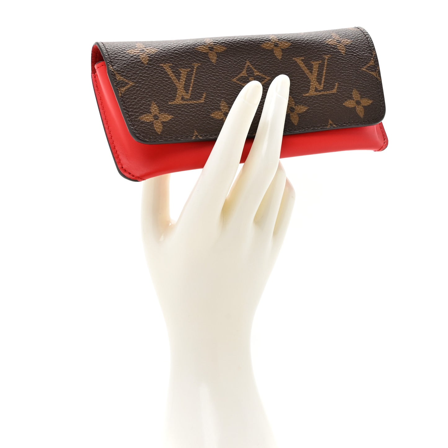 Monogram Woody Glasses Case Rouge