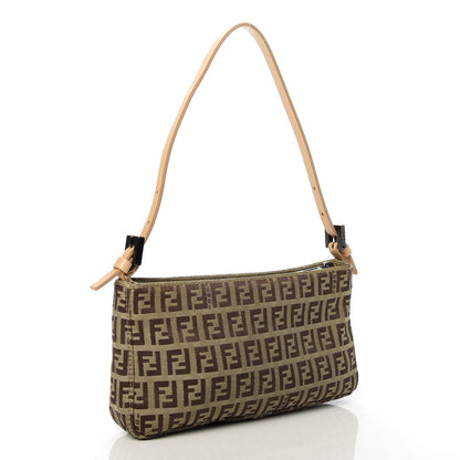 Fendi Zucchino Pochette Tan 2 of 9