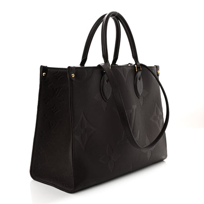 Louis Vuitton Empreinte Monogram Giant Onthego MM Chocolate 3 of 9