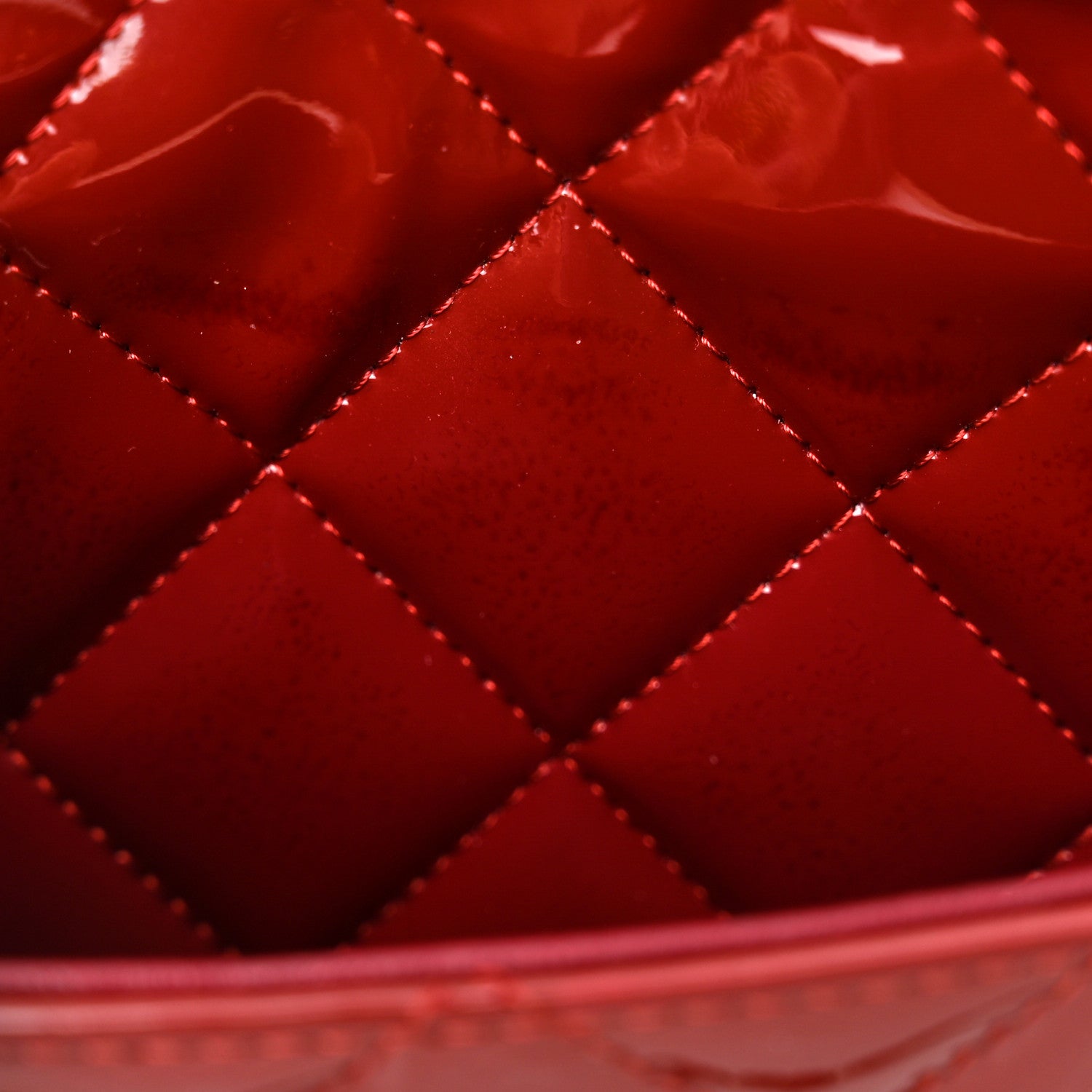 Chanel Patent Calfskin Quilted Jumbo Double Flap Red 13 of 14
