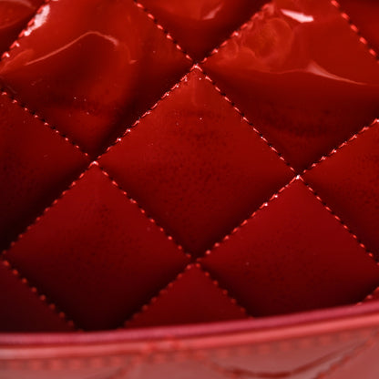 Chanel Patent Calfskin Quilted Jumbo Double Flap Red 13 of 14