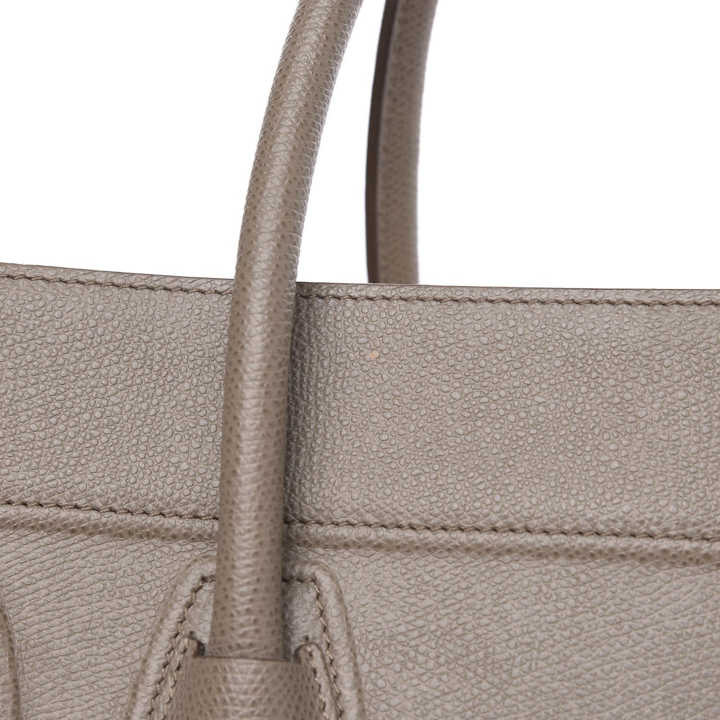 Grained Calfskin Medium Phantom Luggage Taupe