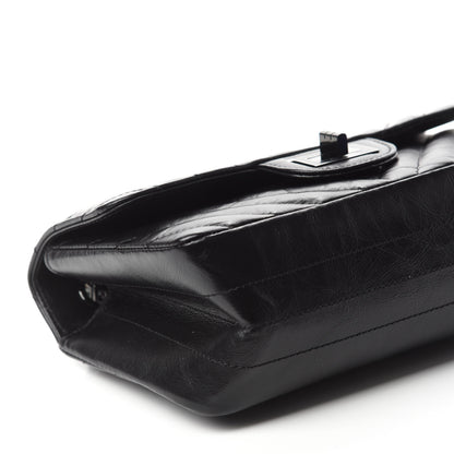 Chanel Aged Calfskin Chevron Quilted 2.55 Reissue Mini Flap So Black 6 of 12