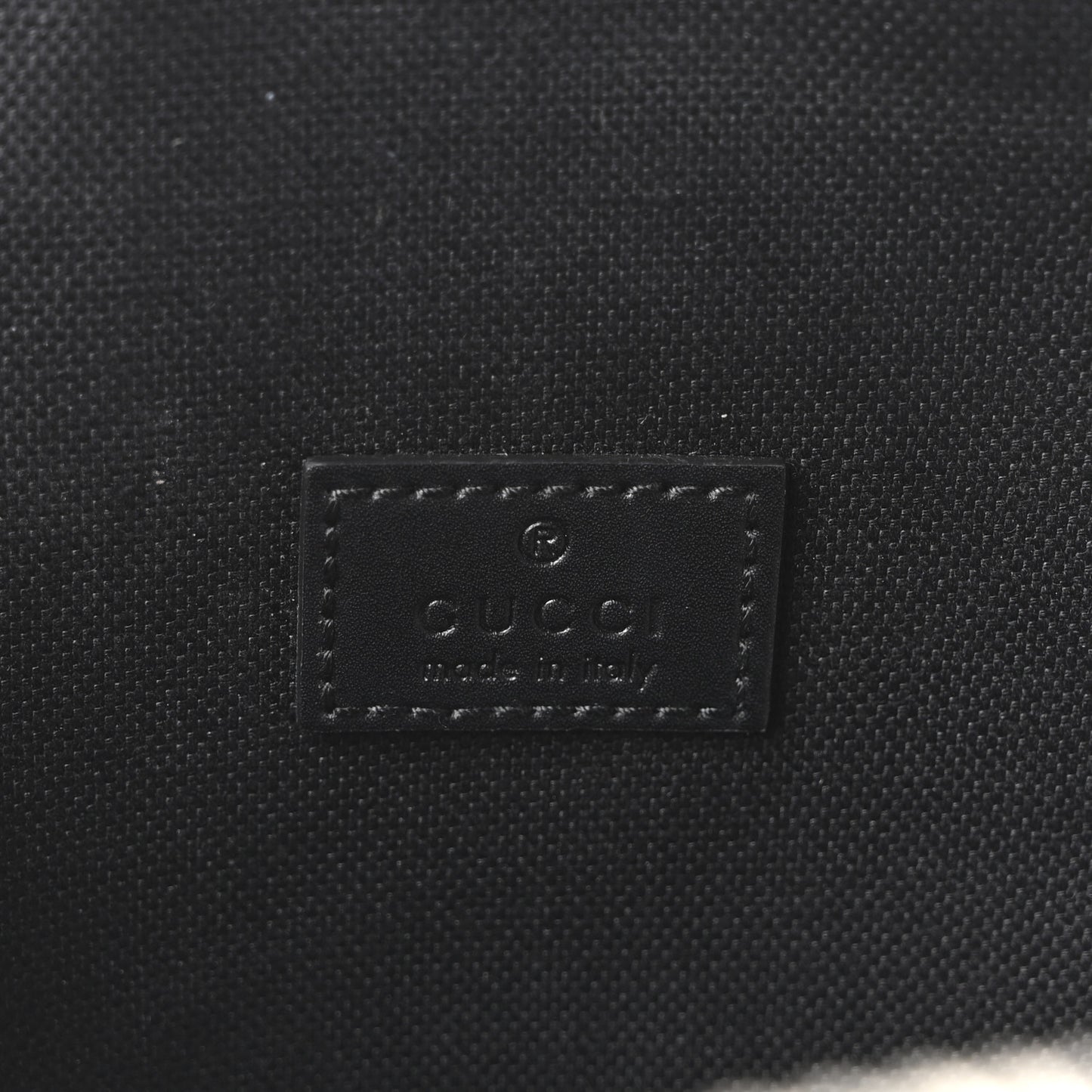 GG Supreme Monogram Web Belt Bag Black Grey