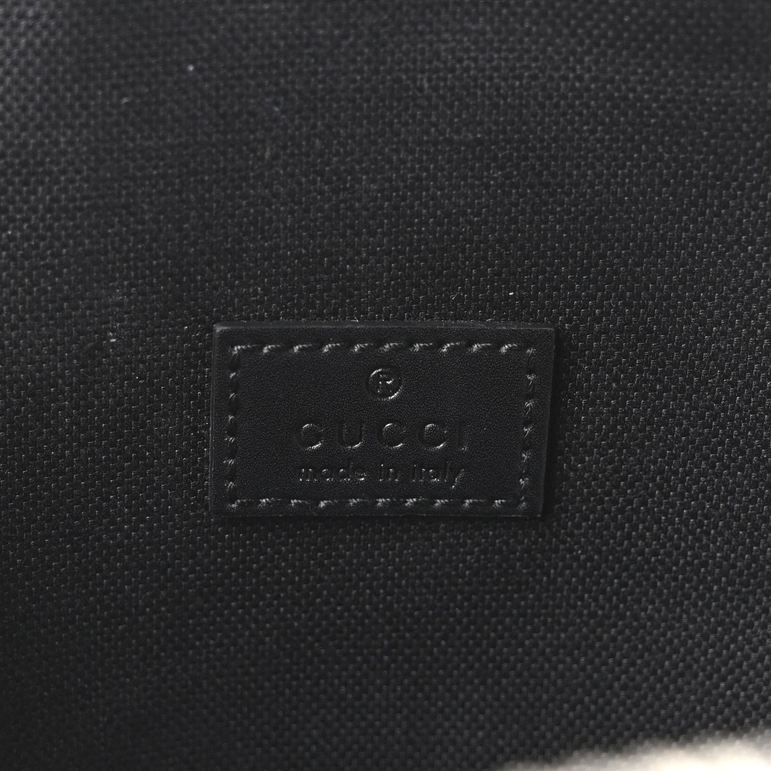 Gucci GG Supreme Monogram Web Belt Bag Black Grey 5 of 8