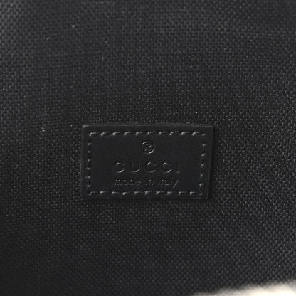 Gucci GG Supreme Monogram Web Belt Bag Black Grey 5 of 8