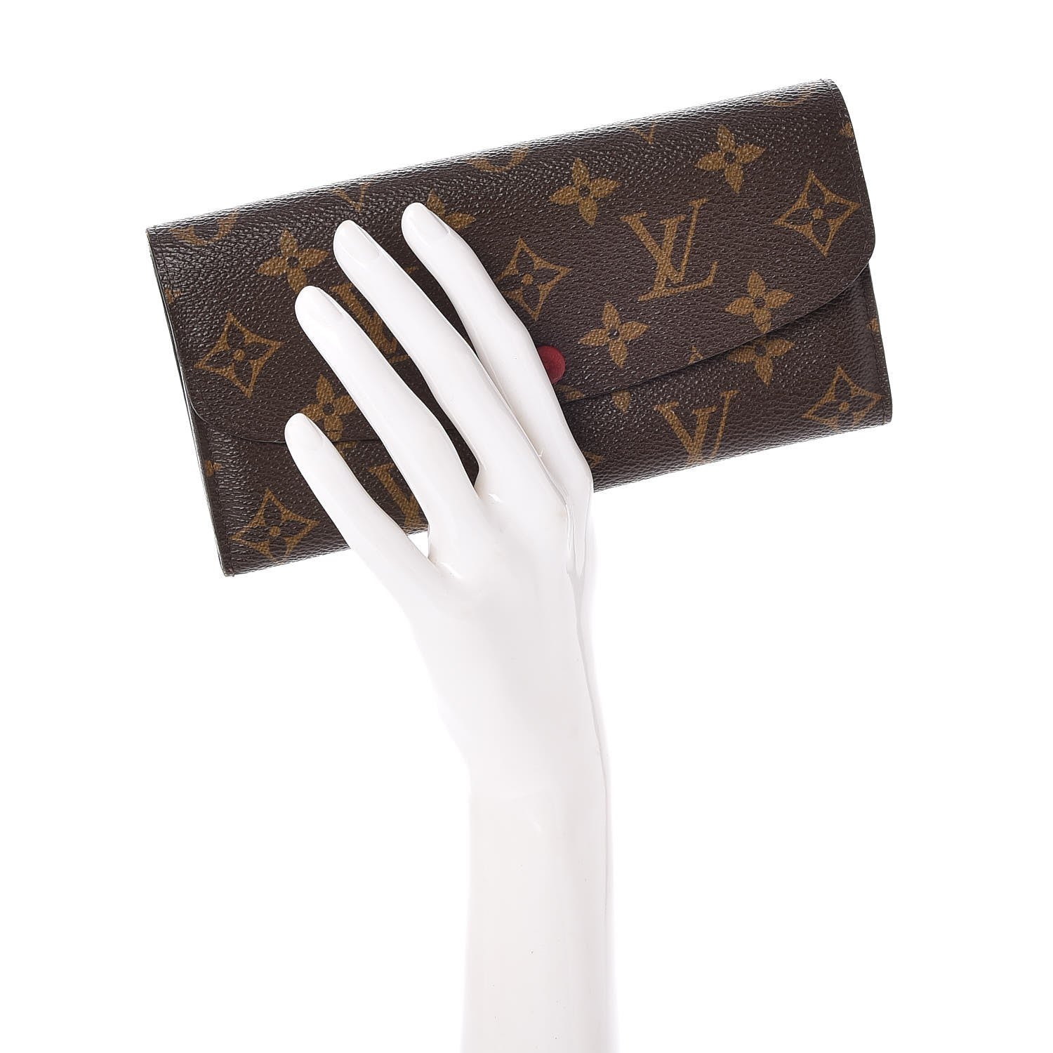 Louis Vuitton Monogram Emilie Wallet Red 2 of 7