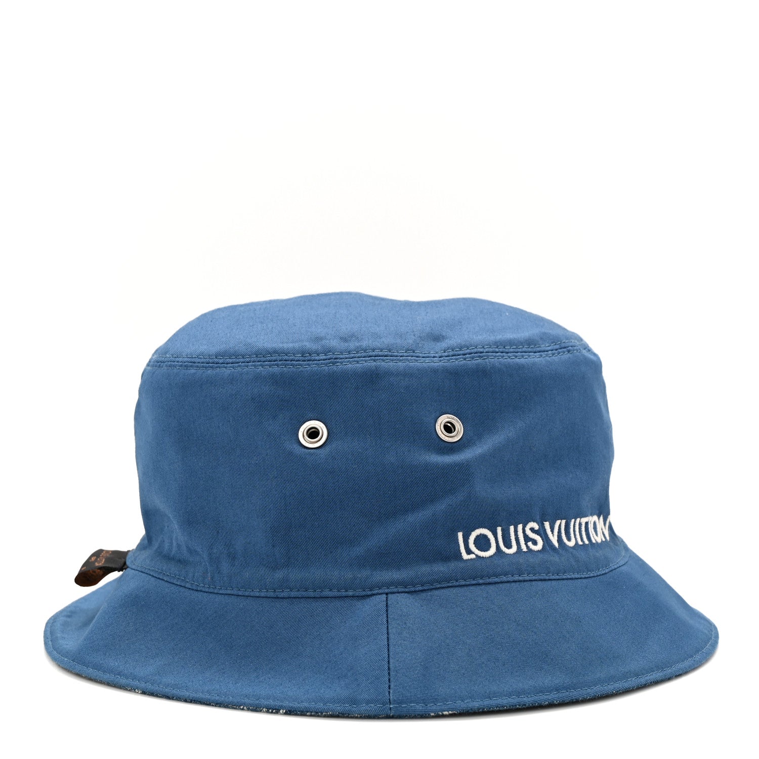Louis Vuitton Monogram Denim Transformable Bob Bucket Hat 58 Blue