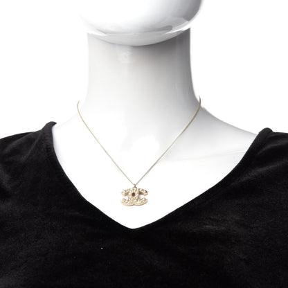 Chanel Pearl CC Pendant Necklace Gold 2 of 6