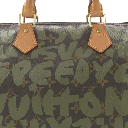 Louis Vuitton Monogram Graffiti Speedy 30 Kaki 8 of 14